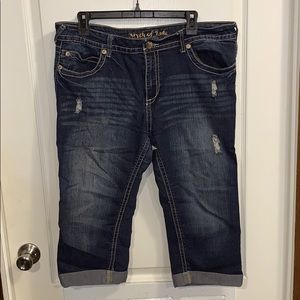 Women’s Blue Jean Crops Size 16